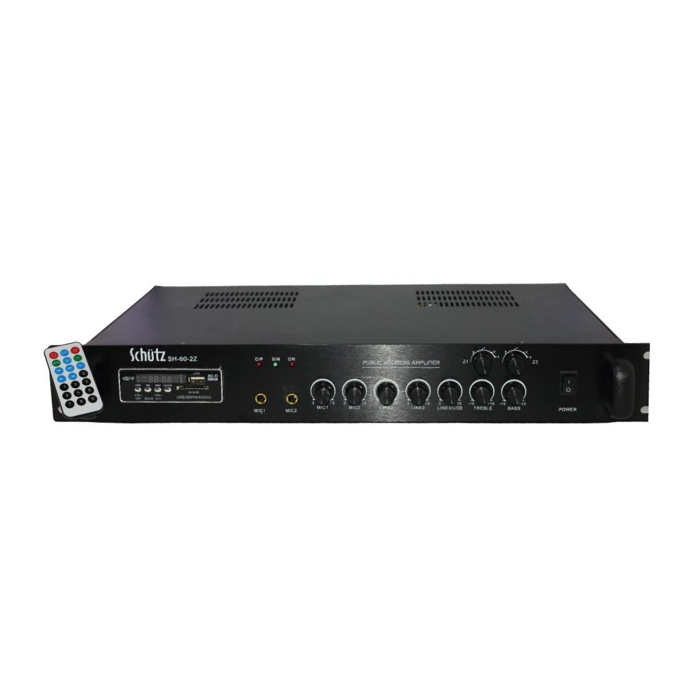 Amplificateur de puissance de mixage Public Adress 60W Rack Schutz