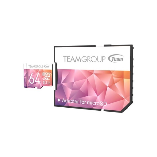 [TCIIUSXH64GU351] CARTE MÉMOIRE TEAMGROUP MICRO SDHC/SDXC UHS-I U3 _ 64 GO _ CLASS10