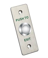 Bouton EXIT en aluminium rectangulaire (DS-K7P02)